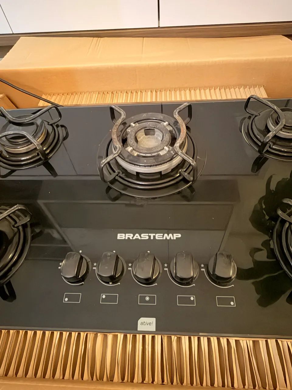 Cooktop Brastemp Ative! 5 Bocas Quadrichama - Preto - Foto 3