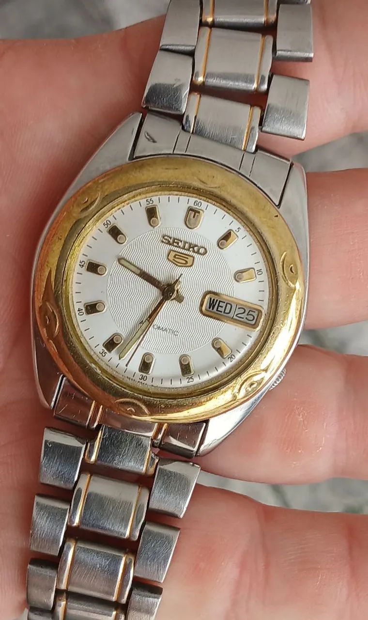 Relógio antigo original SEIKO 5 automático vintage raro de coleção  - Foto 2