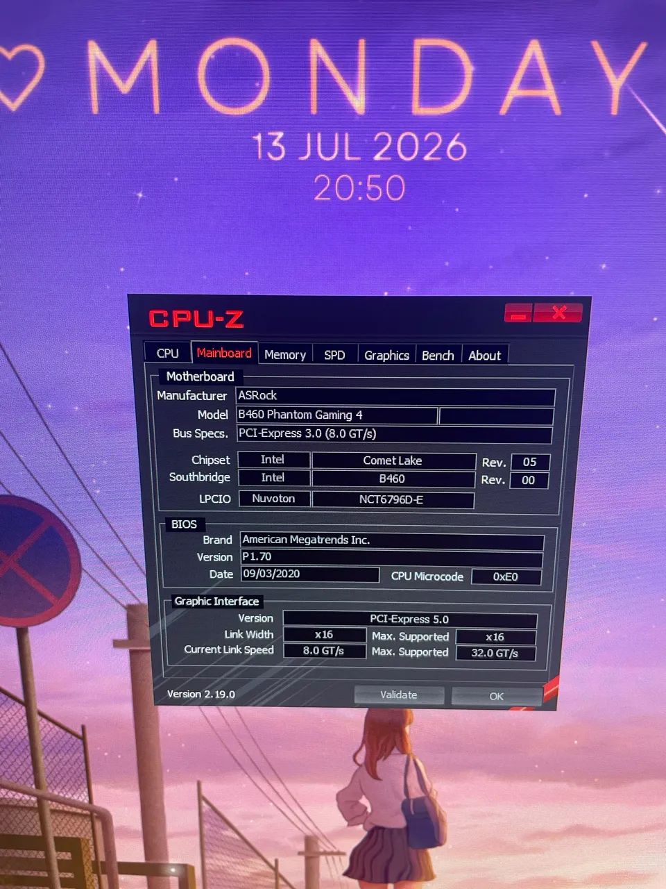 Kit intel 7 10700 + b460 phantom gaming