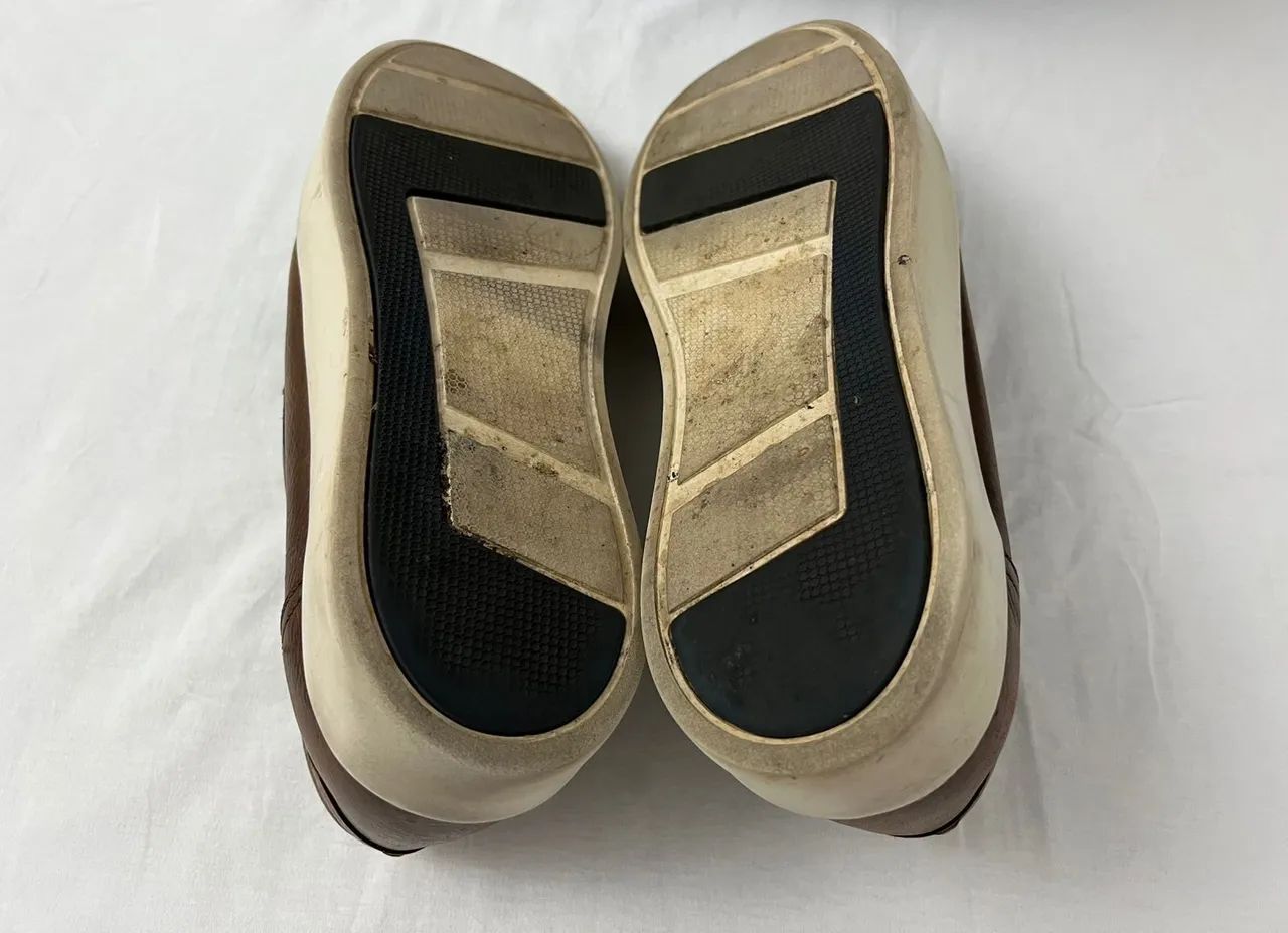Mocassim Cns Tamanho 42 Couro Marrom Ótimo Estado - Foto 2