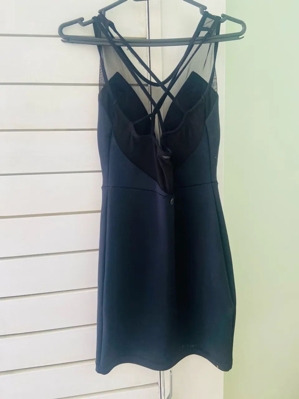 Vestido preto com tule P - Foto 5