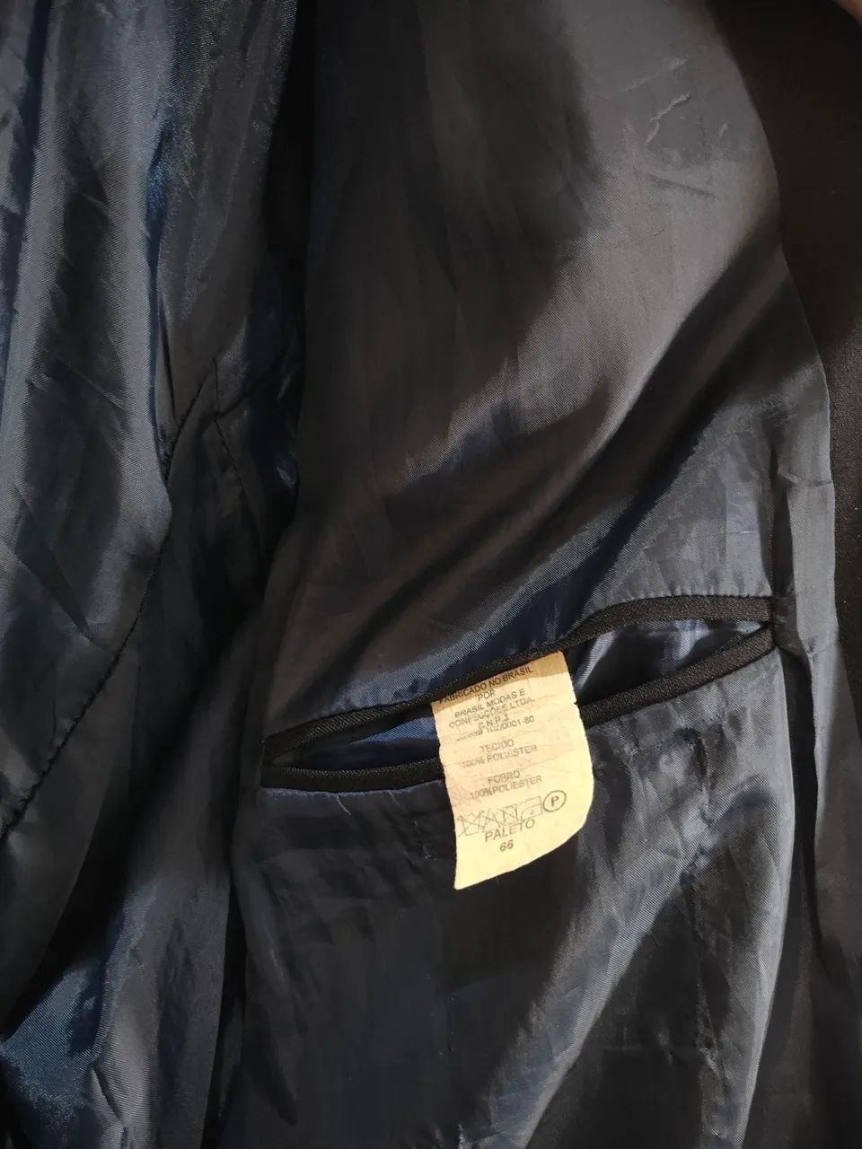 Blazer Masculino Preto P - Foto 3