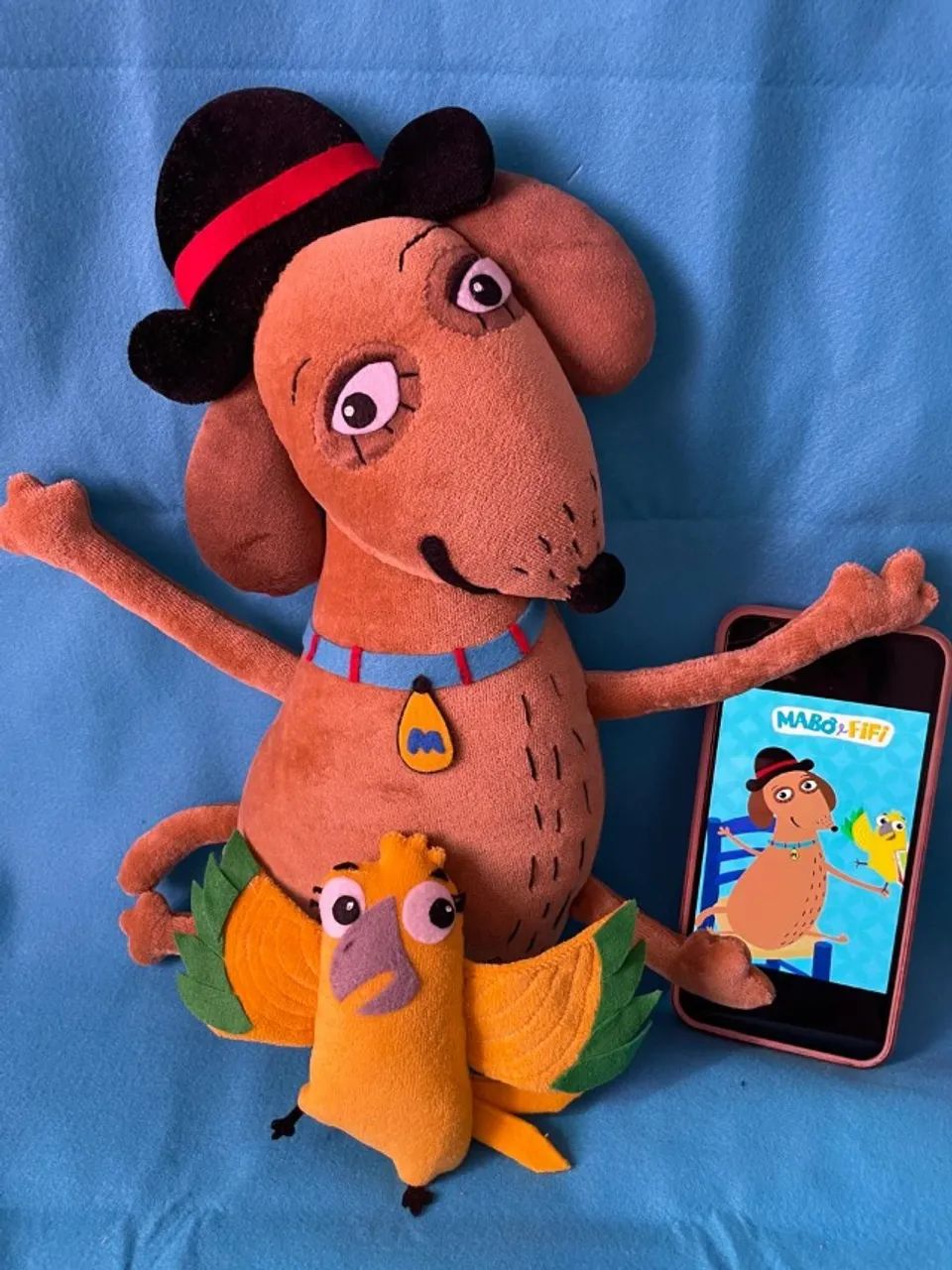 Mabô e Fifi em tecido 