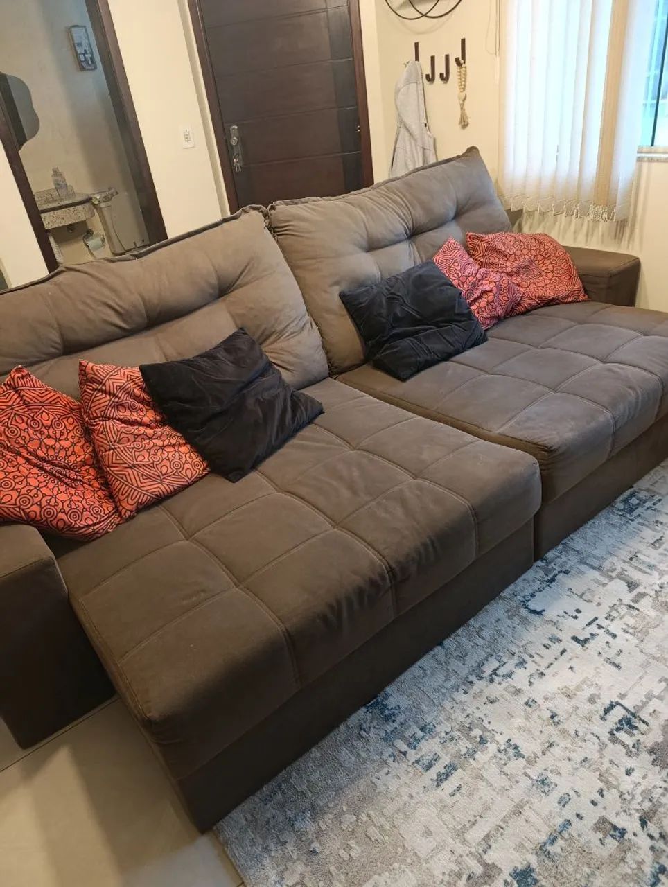 Sofá 2,90 largura com valor ótimo tv - Foto 2