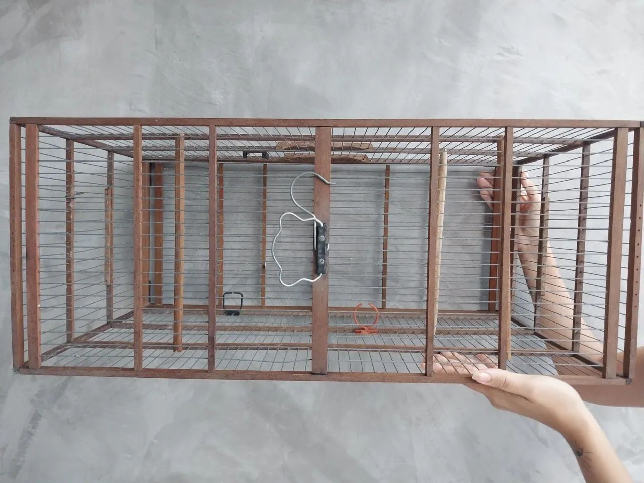 Gaiola de Madeira Grande - Conservada - Foto 2