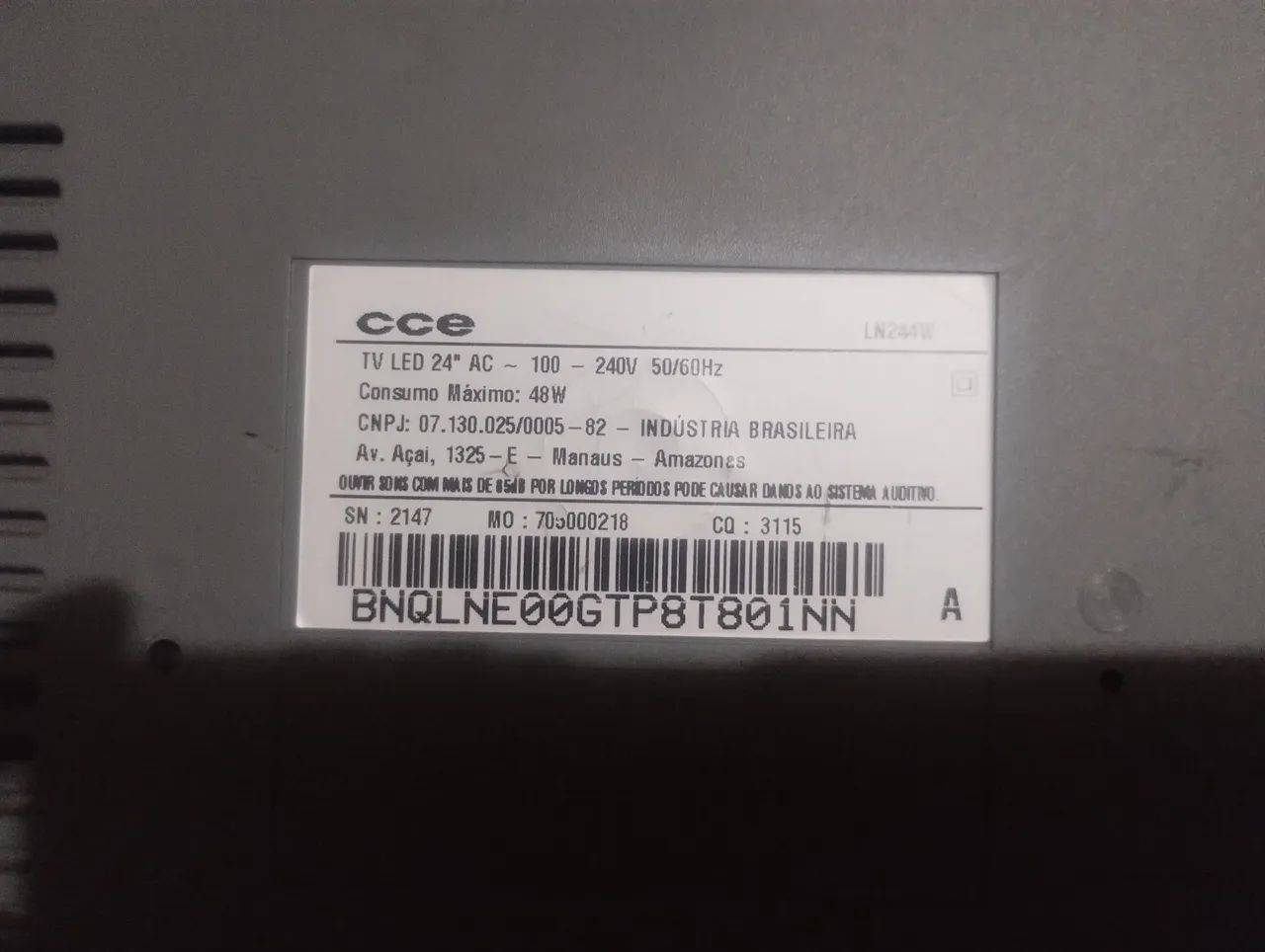 Tv cce 24 polegadas com defeito na placa  - Foto 5