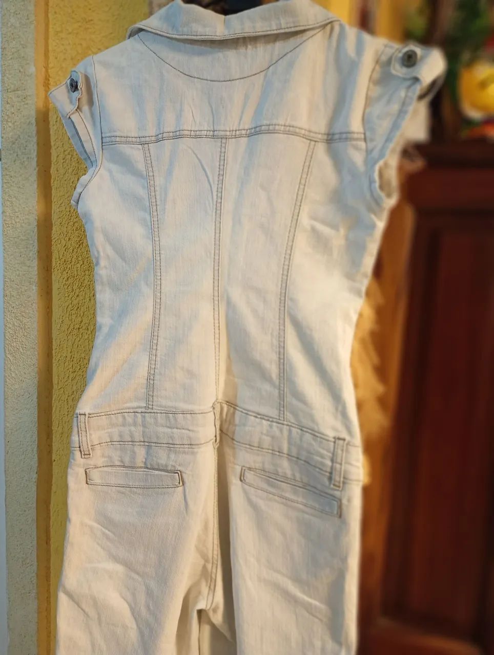 Macacão jeans feminino 38 - Foto 3