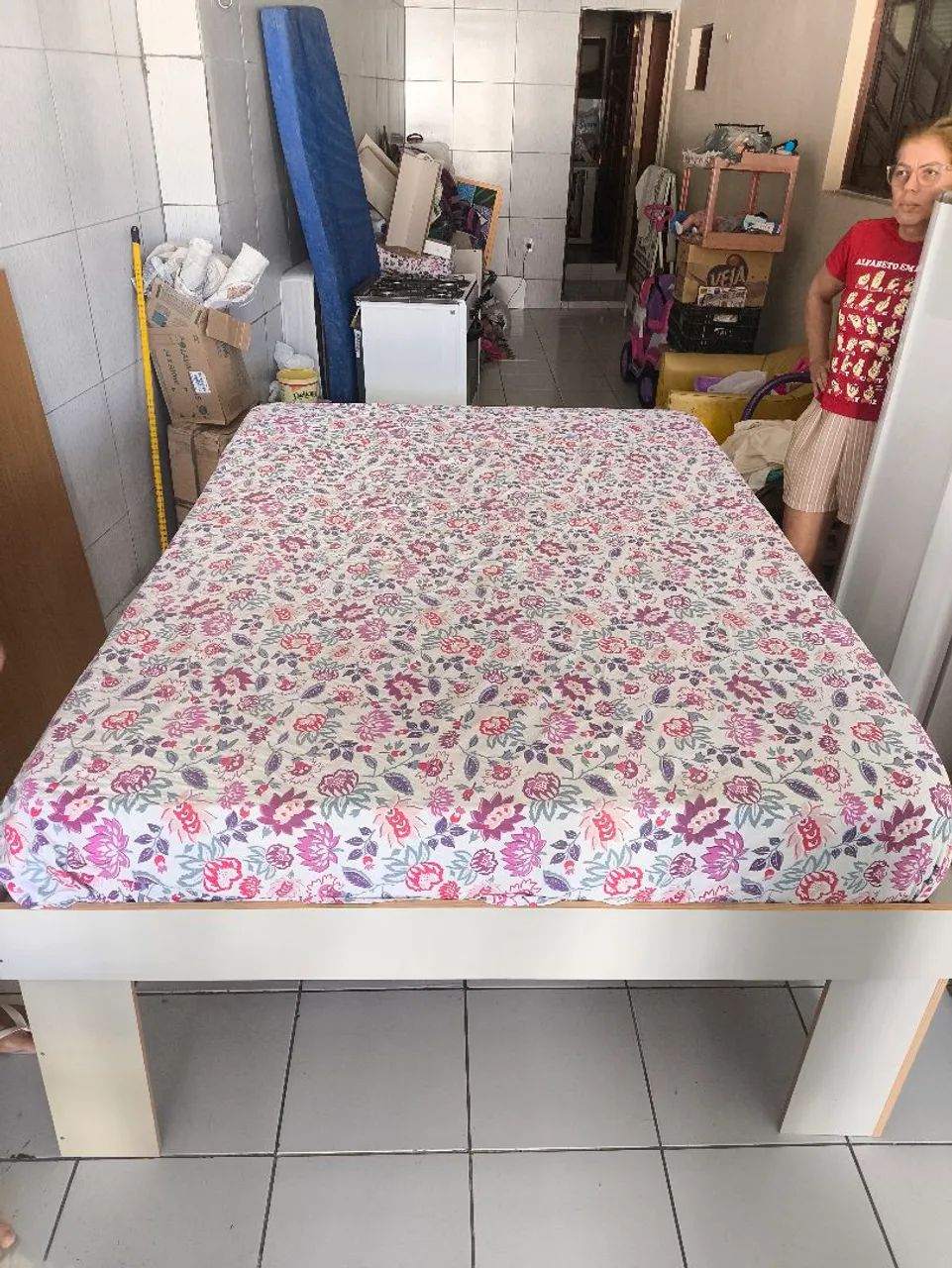 Cama Casal/Quenn (MDF) + Colchão de casal - Foto 4
