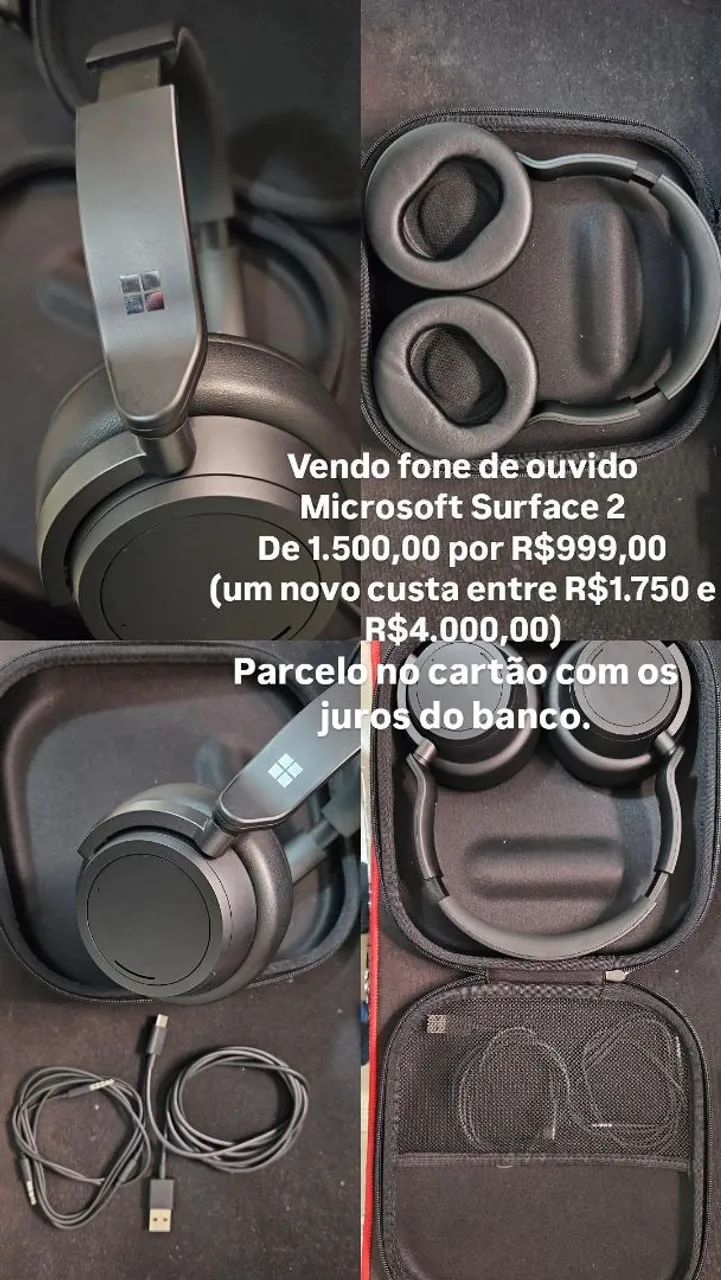 Headphone Microsoft Surface 2 - Fones de Ouvido - Recanto Azul