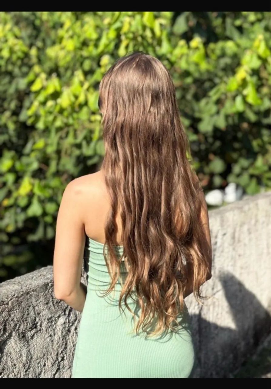  Cabelo loiro natural, virgem