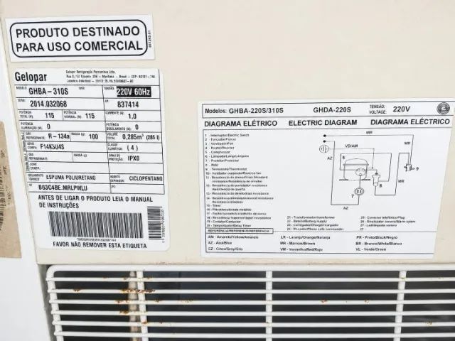 ///gkrページ/// FREEZER HORIZONTAL 1 PORTA GELOPAR 258 LITROS. - Geladeiras e
