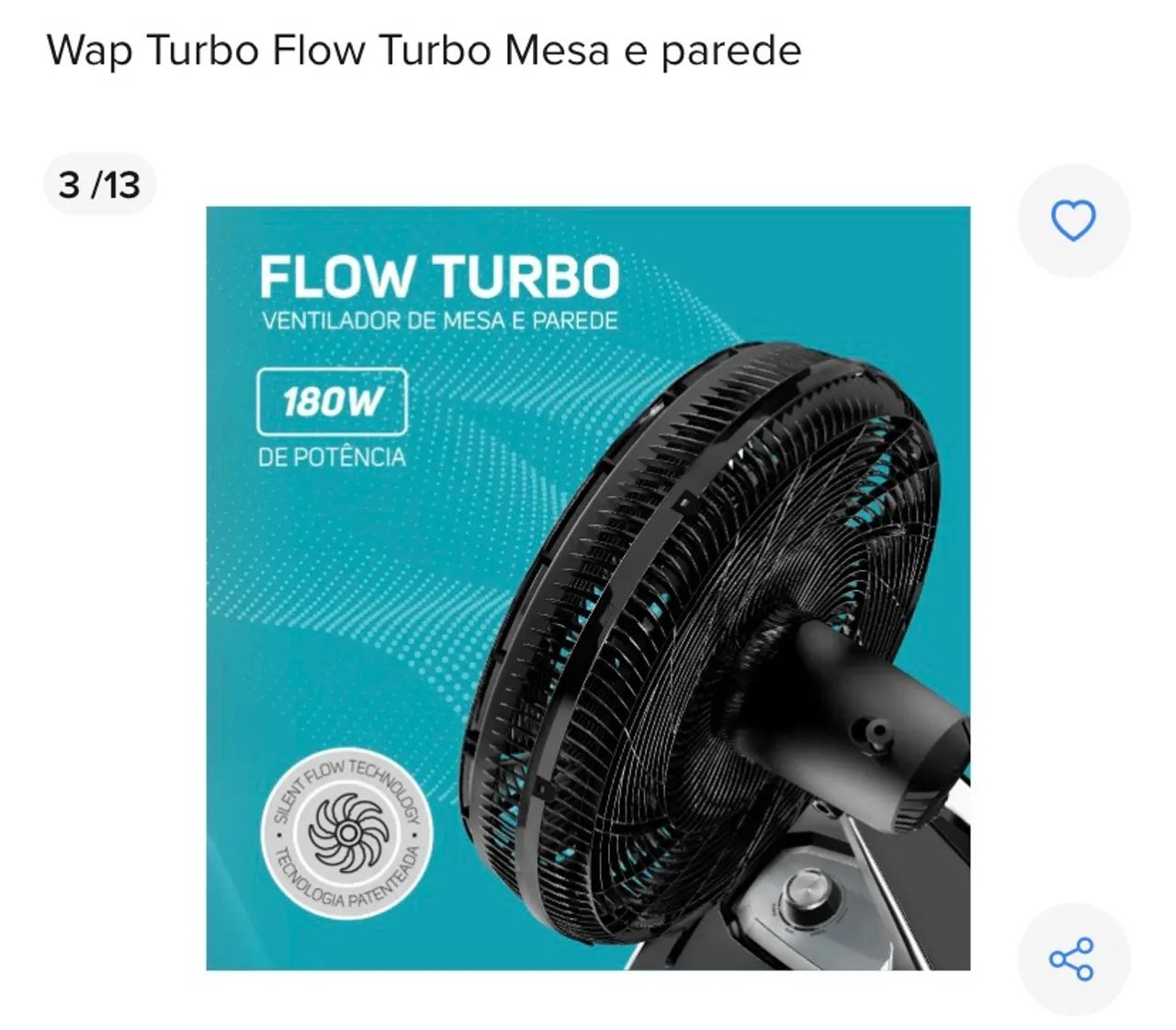 Ventiladores WAP, com unidade identificada em 220 Volts - Foto 2
