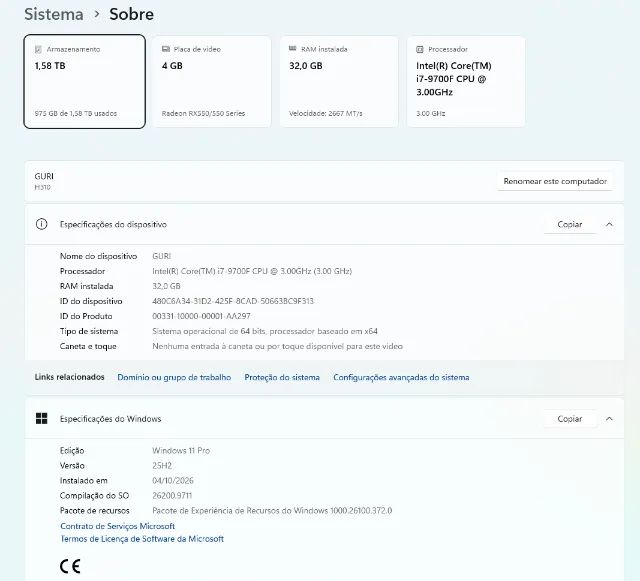 Pc Game Processador I7 9500F - Foto 4