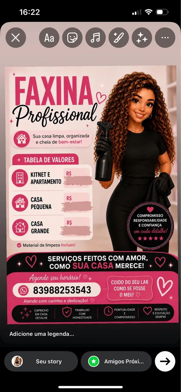 Faço faxina 