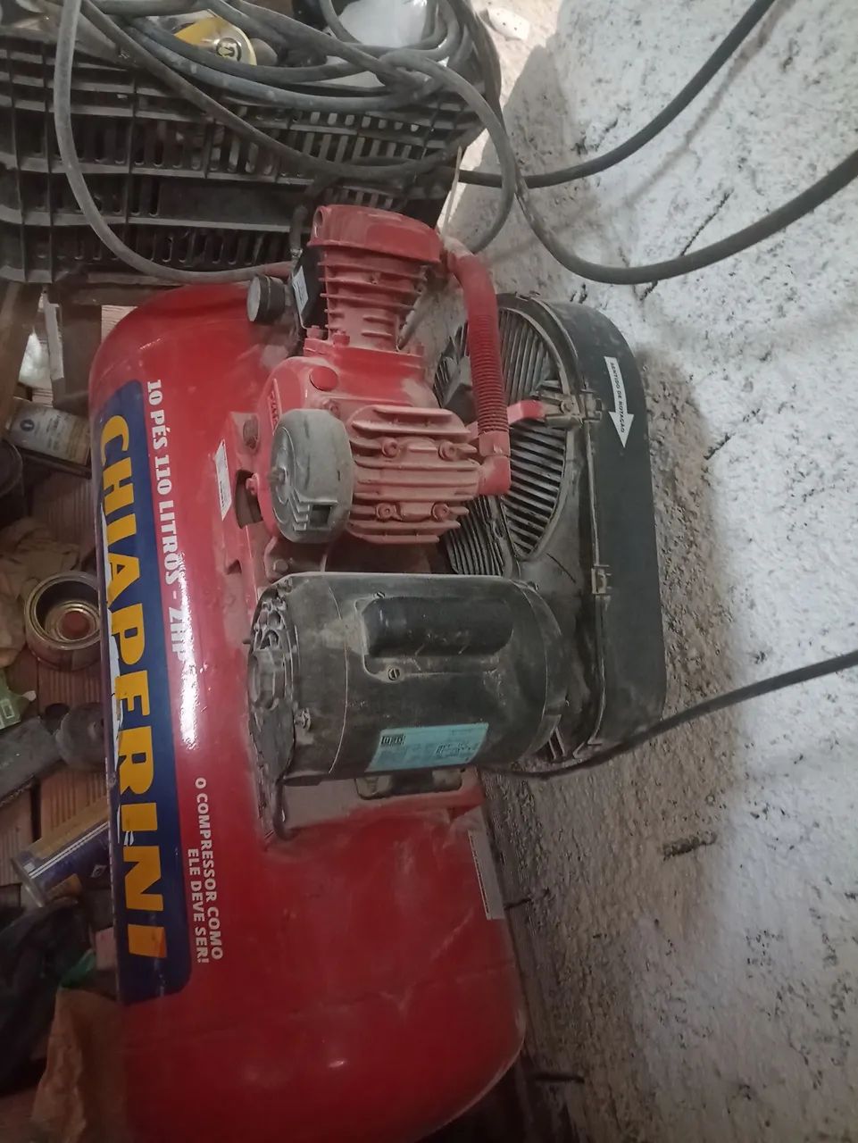 Compressor de ar 110 litros 4 meses de uso 