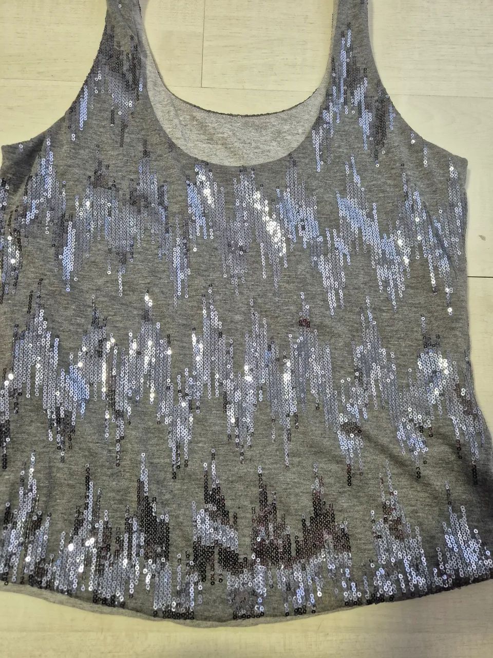 Blusa regata com brilho