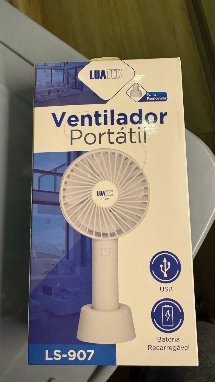 Ventilador Mini De Mão E Mesa Maker Portátil Usb - Preto - Foto 6