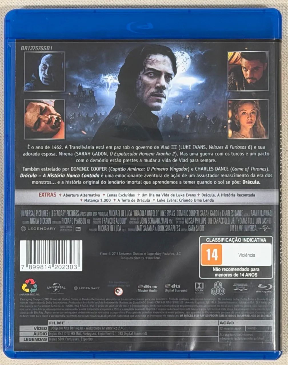 BLU-RAY DRÁCULA A HISTÓRIA NUNCA CONTADA (ORIGINAL) - Foto 2