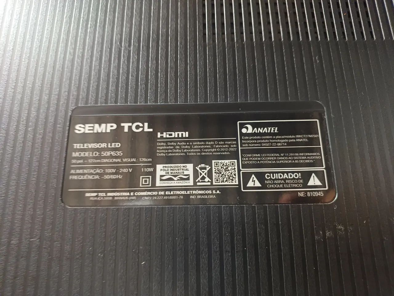 Tv tcl 50 pl