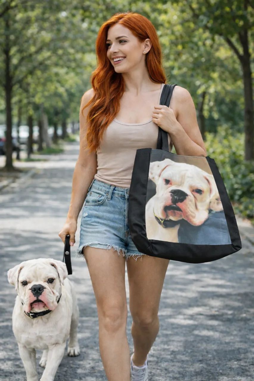 Bolsa Ecobag Estampa Cachorro Boxer - Foto 2
