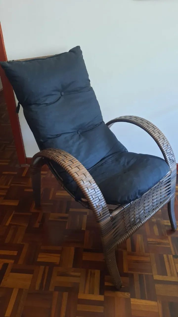 Cadeira Jardim/Varanda + Almofada Futon