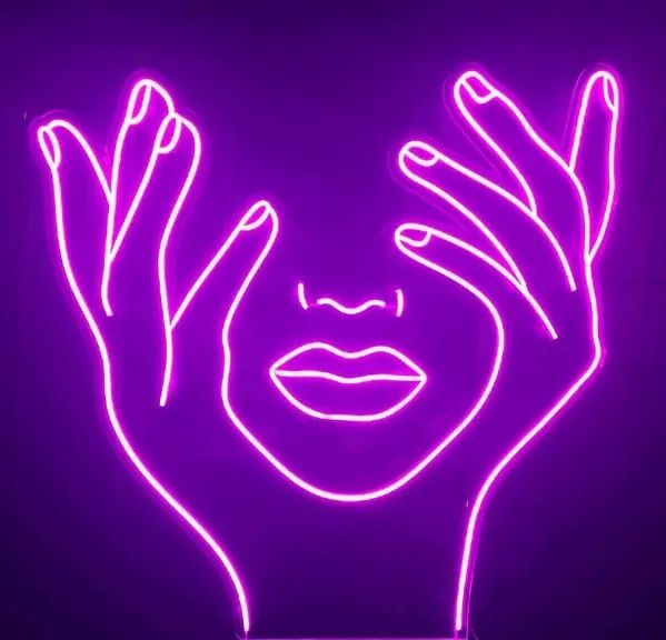 Neon Led - MÃOS NO ROSTO - Foto 2