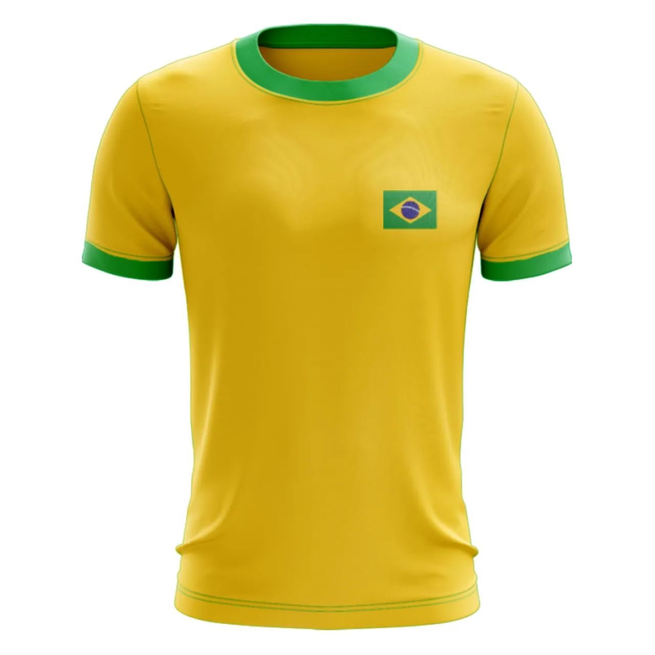Camiseta Brasil Amarela Personalizada - Foto 2