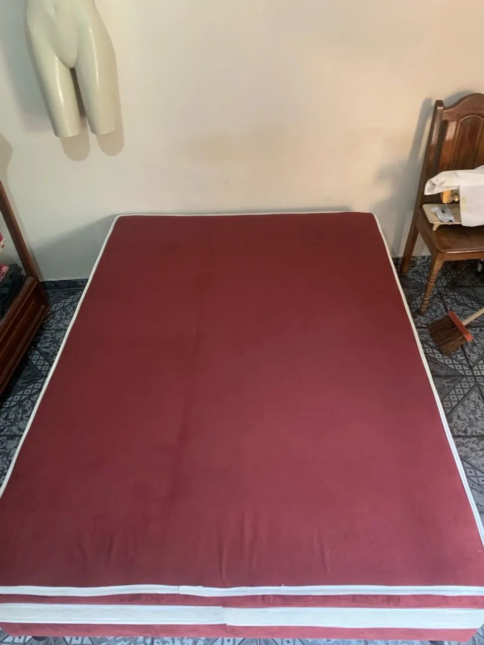 CAMA BOX CASAL SEMI NOVA - Foto 3