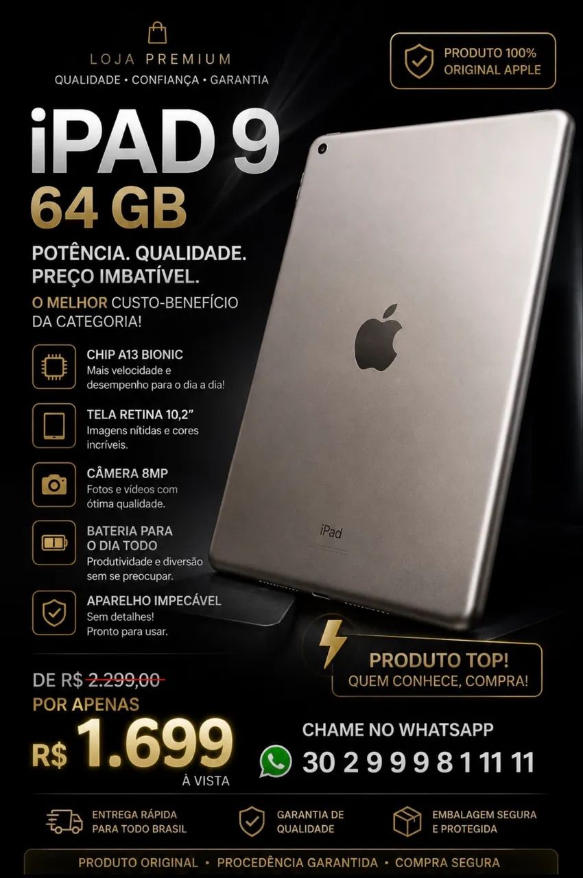 Venda de iphad 9 - Foto 2