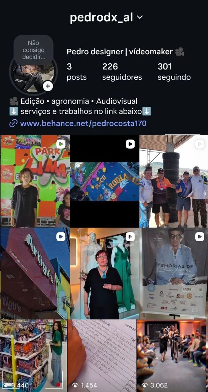 Vídeo maker e social Mídia, agente de tráfego 
