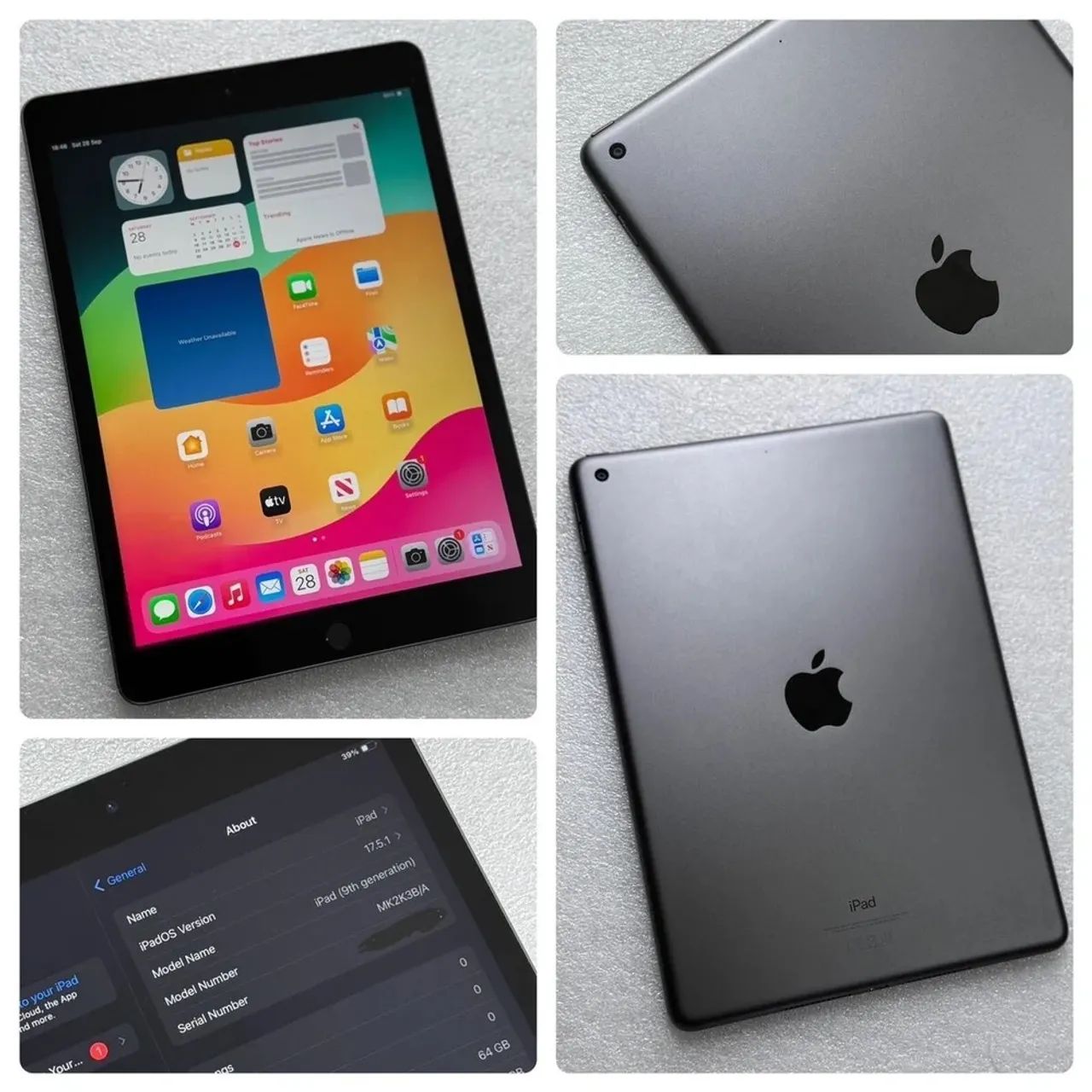 iPad 9a ger 64gb Cinza Espacial
