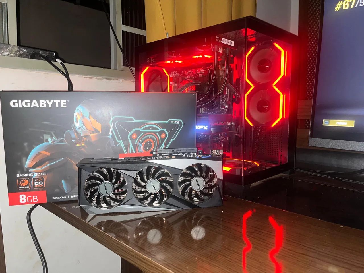 PLACA DE VIDEO RX 7600 GIGABYTE 8GB NOVA - Foto 5