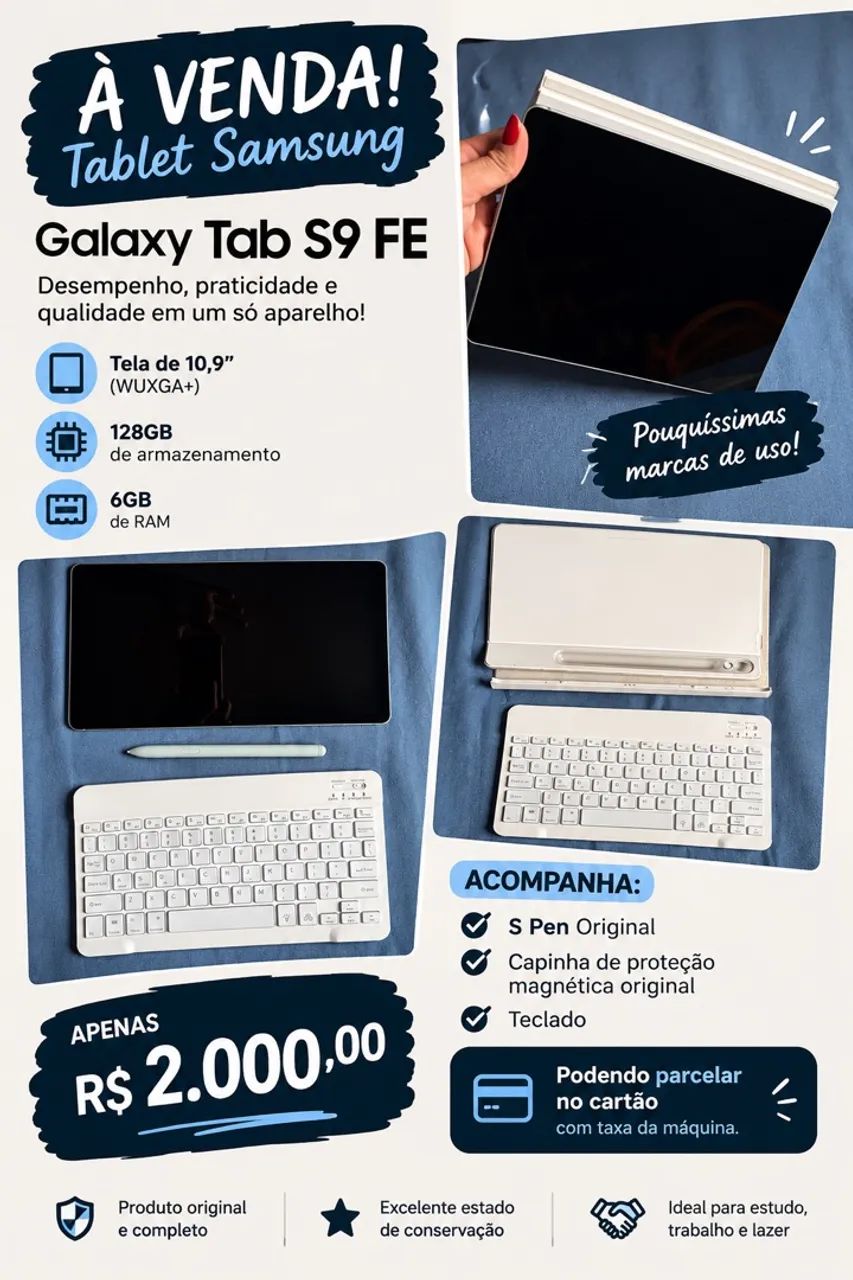 Tablet Samsung Galaxy Tab S9 FE 