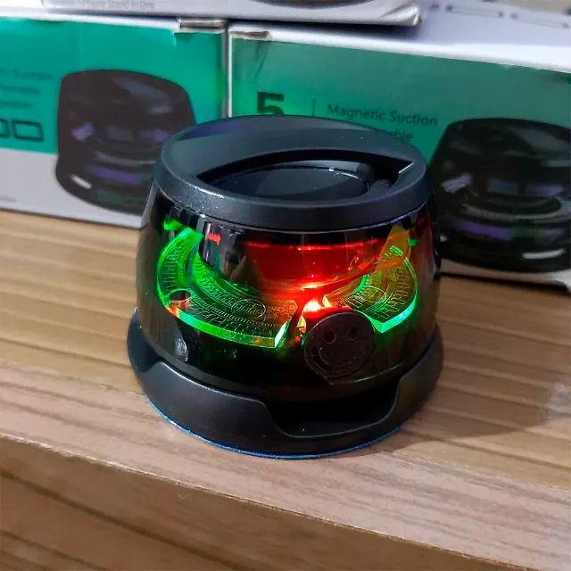 Mini Caixa De Som Portátil Bluetooth Celular Gamer com Luz RGB 