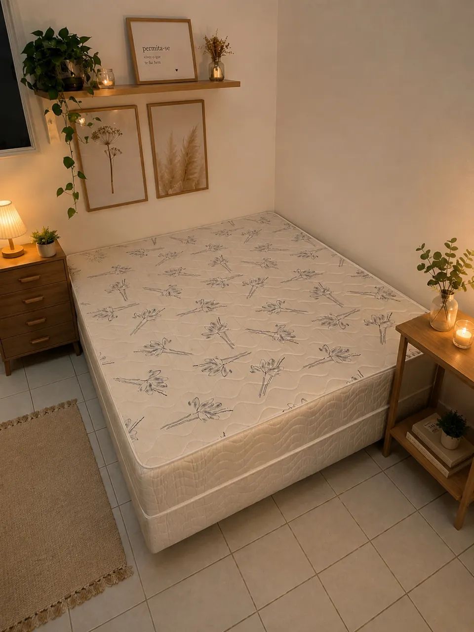 CAMA DE CASAL CONJUGADA + COLCHÃO 