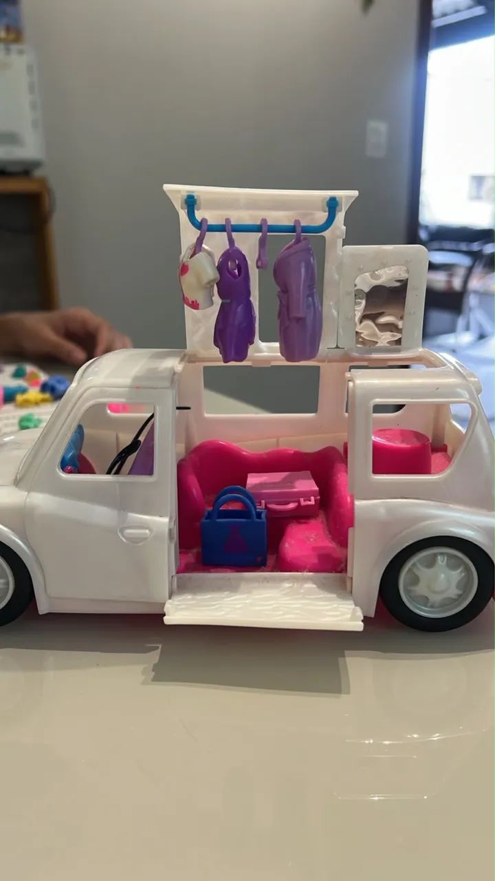 Carro Polly pocket com acessórios