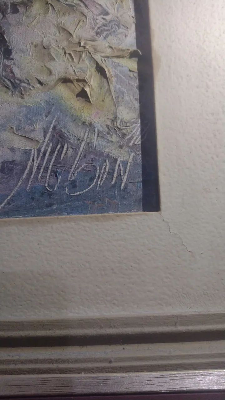 Tela pintada a óleo com relevo - Foto 3