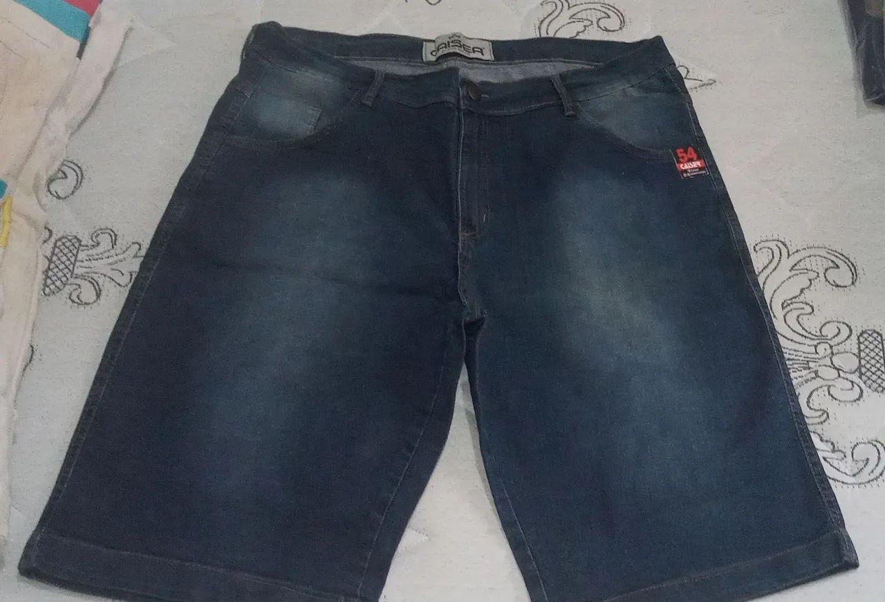 Bermuda masculina jeans número 54