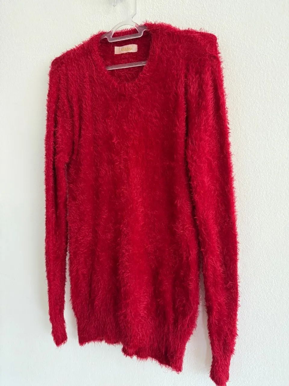 Casaco com pelo sintético vermelho - Foto 3