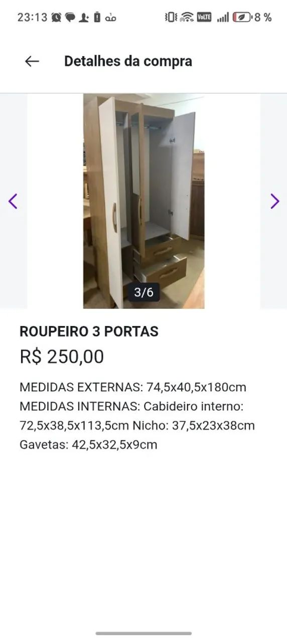 Guarda roupa solteiro - Foto 2