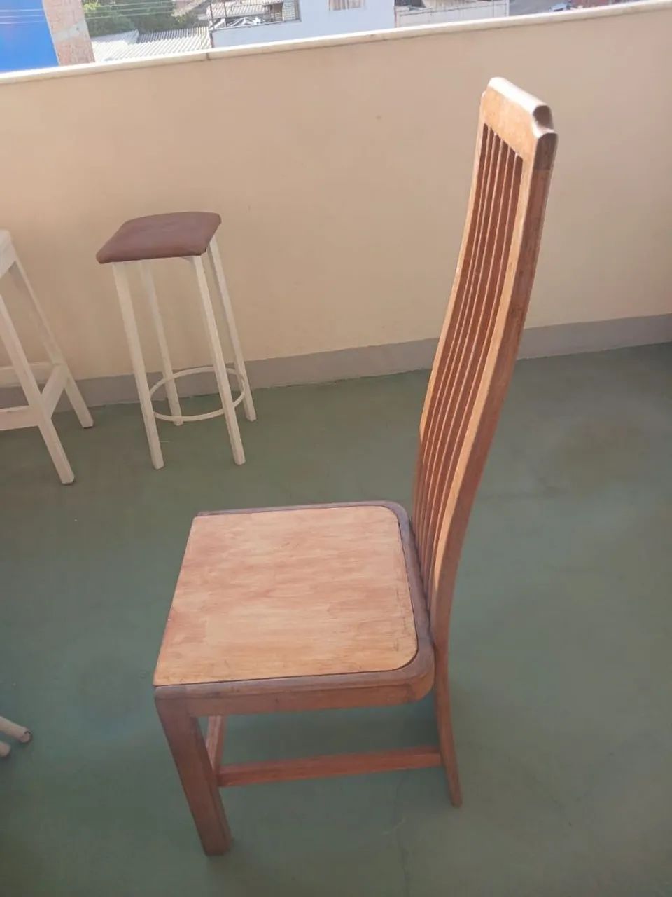Solid Wood Chair with High Back493645577281884162