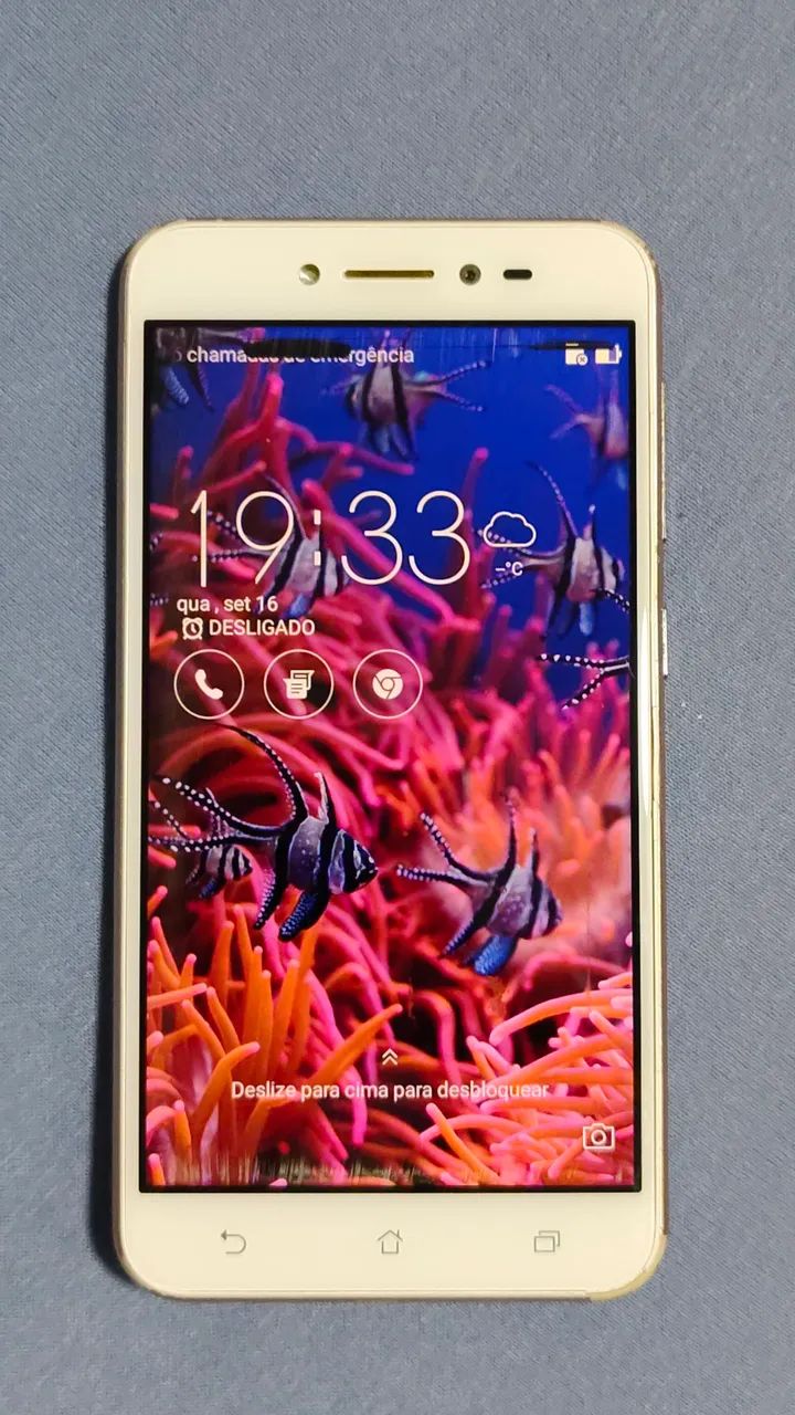 Asus Zenfone Live bege - 32gb - Usado frete grátis  - Foto 3