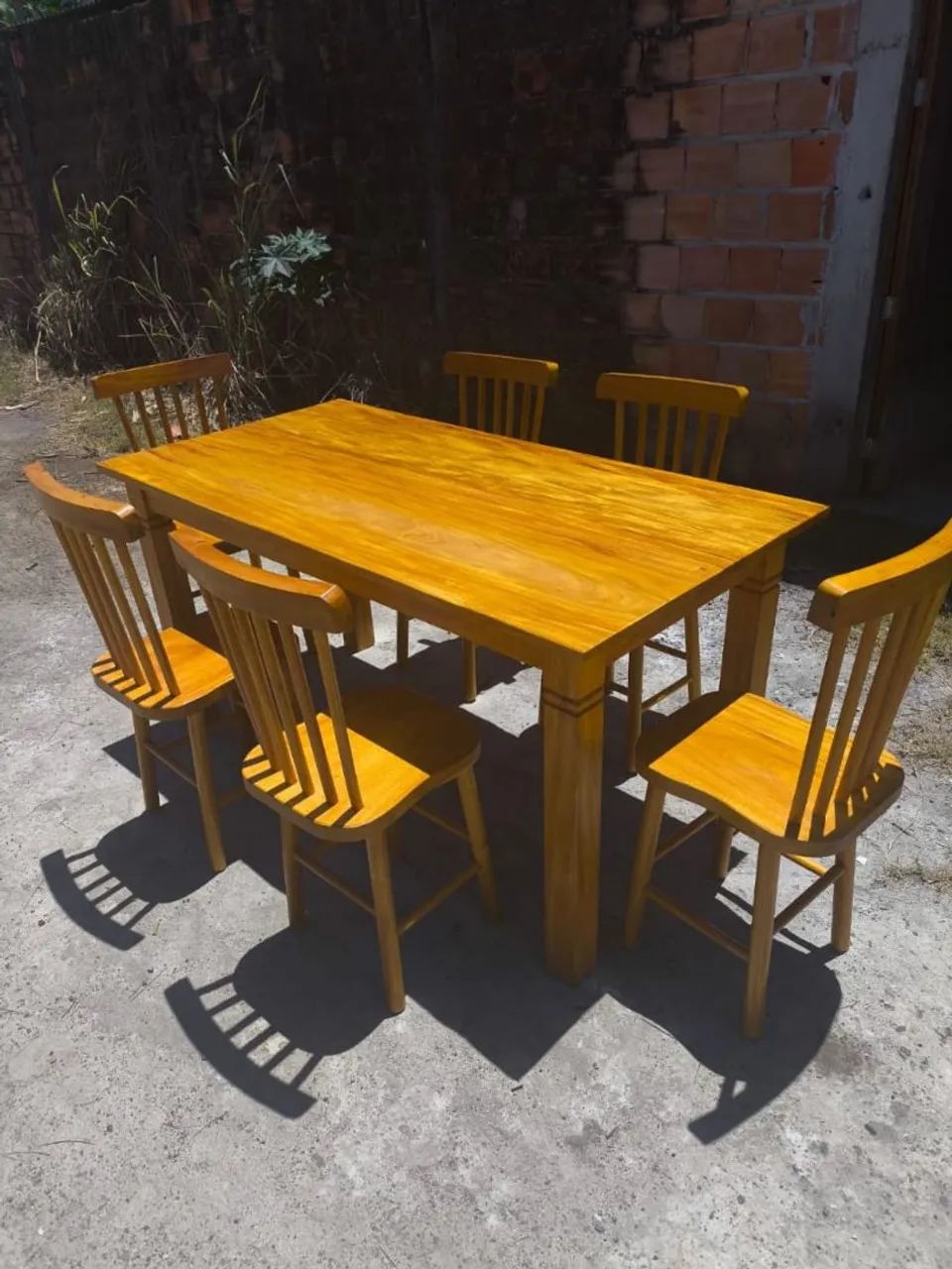 Mesa de jantar  em madeira maciça * zap - Foto 3