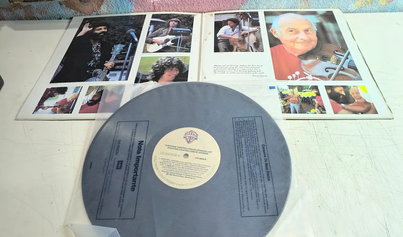 Lp Vinil - Stephane Grappelli And David Grisman - Live - Foto 2