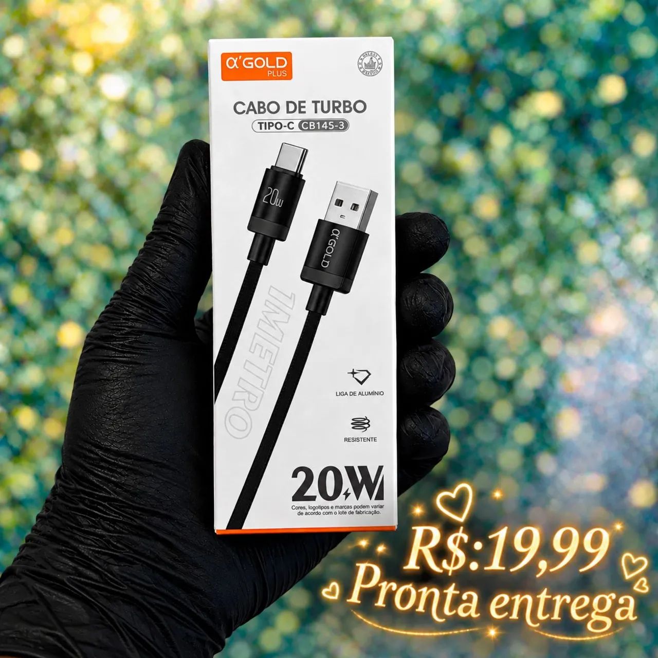 Cabo USB  tipo C 