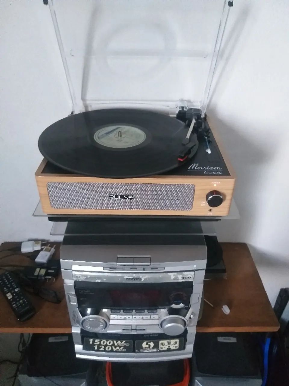 Aparelho de Som com Tocadisco 5x1