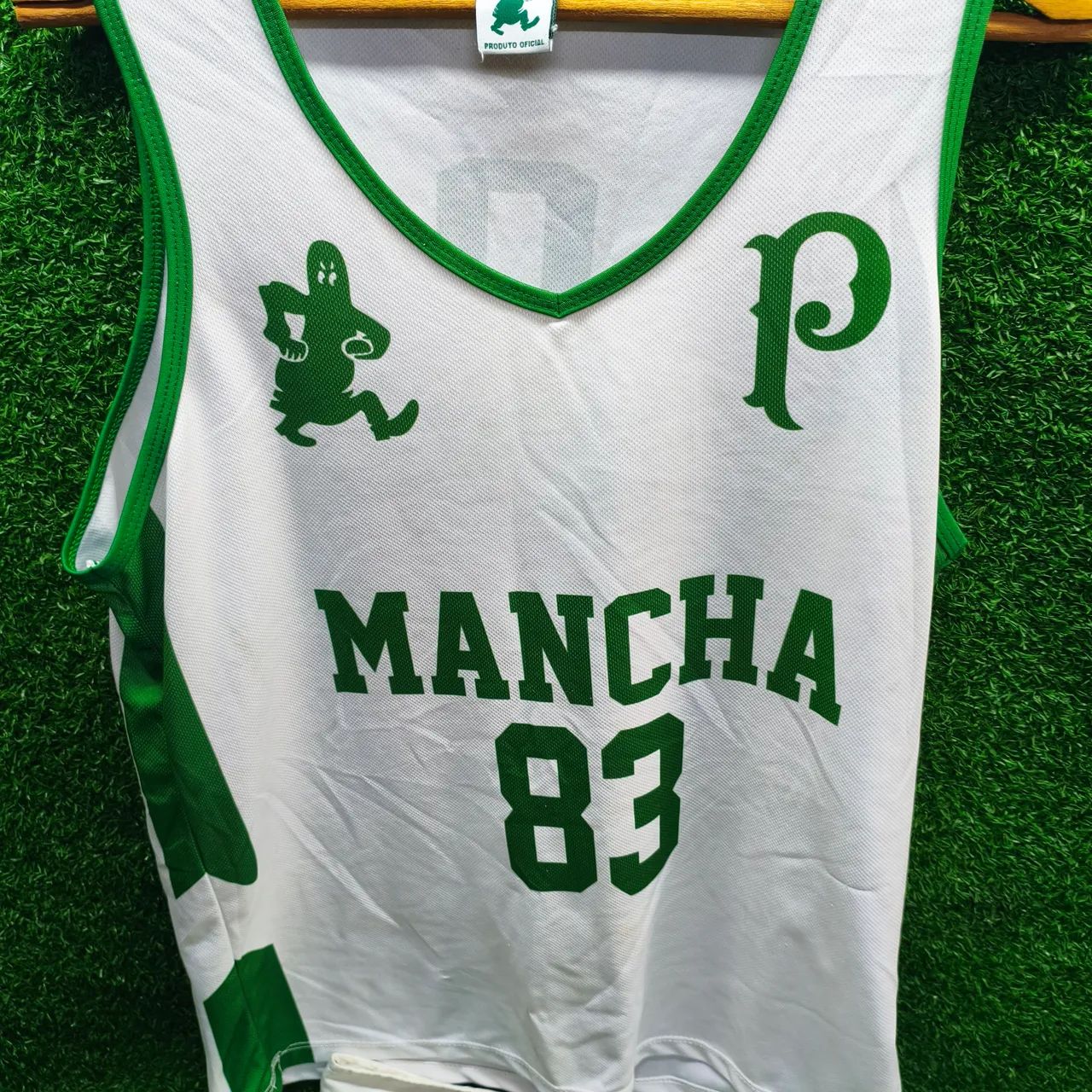 Camiseta recarga e bermuda da macha verde  - Foto 3