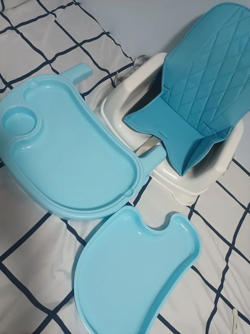 CADEIRA DE ALIMENTAÇÃO AZUL GUTA GUTI - Foto 2