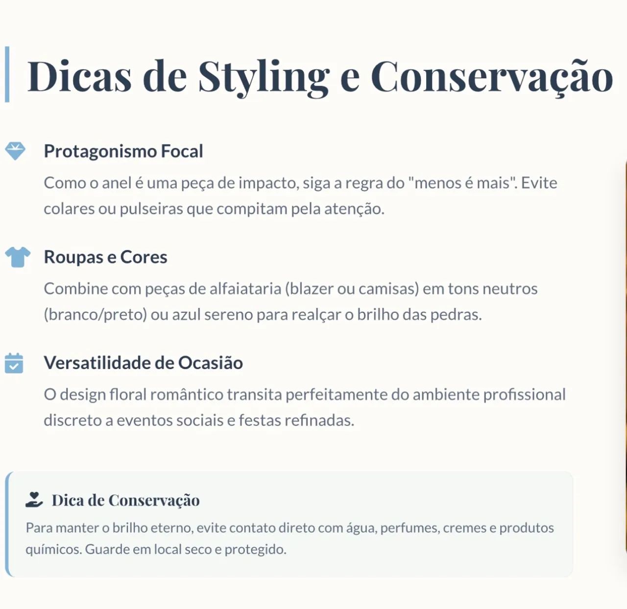 Anel regulável em filigramas de cristais - Foto 2