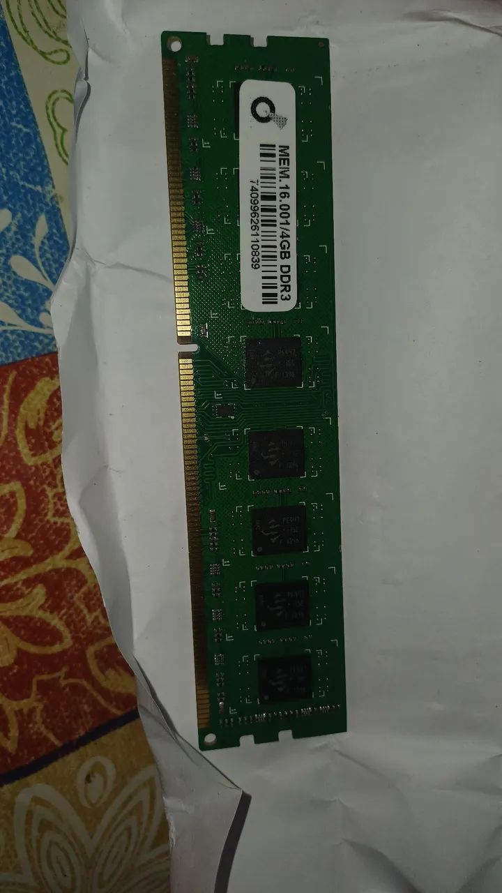 Memória ddr3 4 gigas 